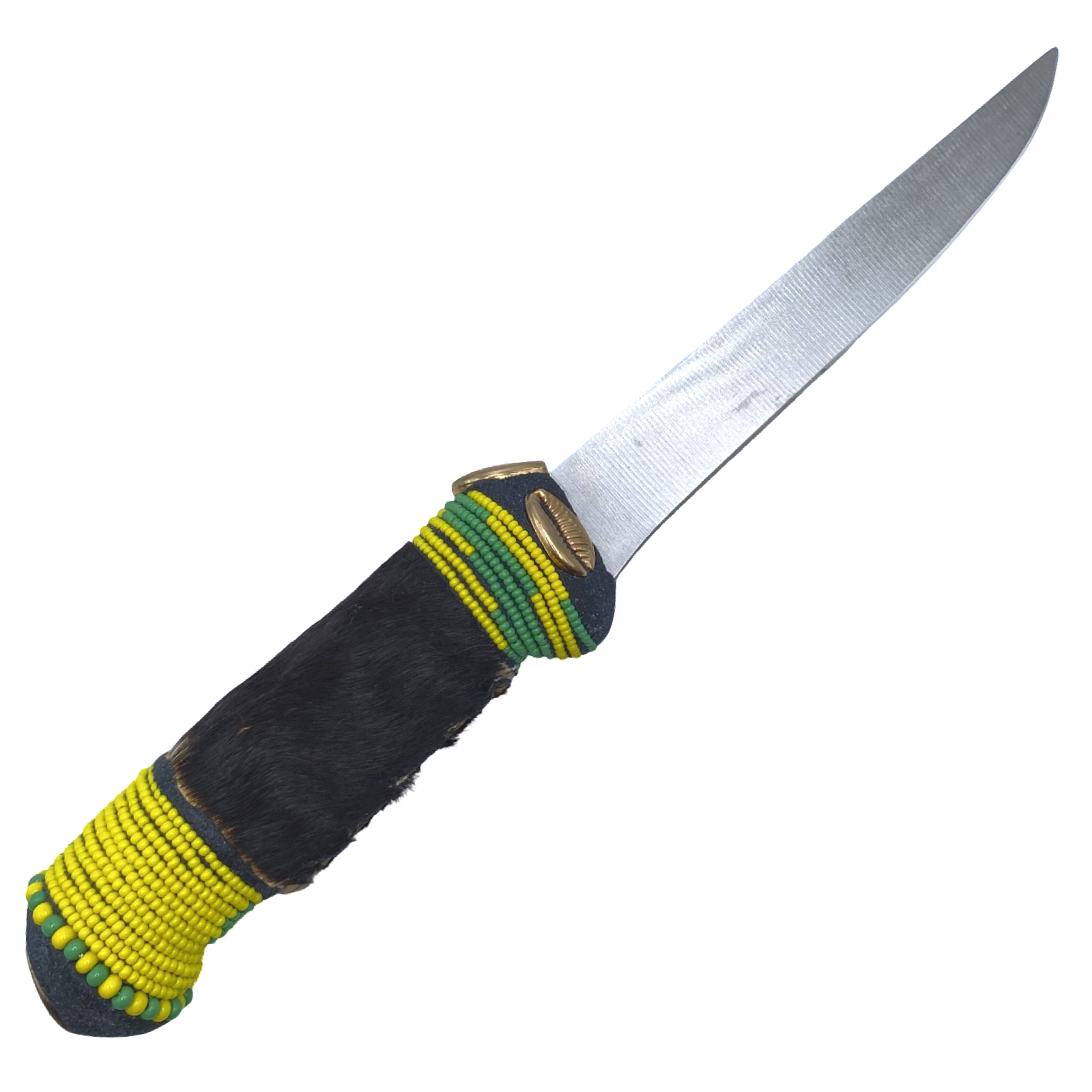 Cuchillo para Babalawo Santero Oba Oriate Orunmila - De Piel - Diseño 6