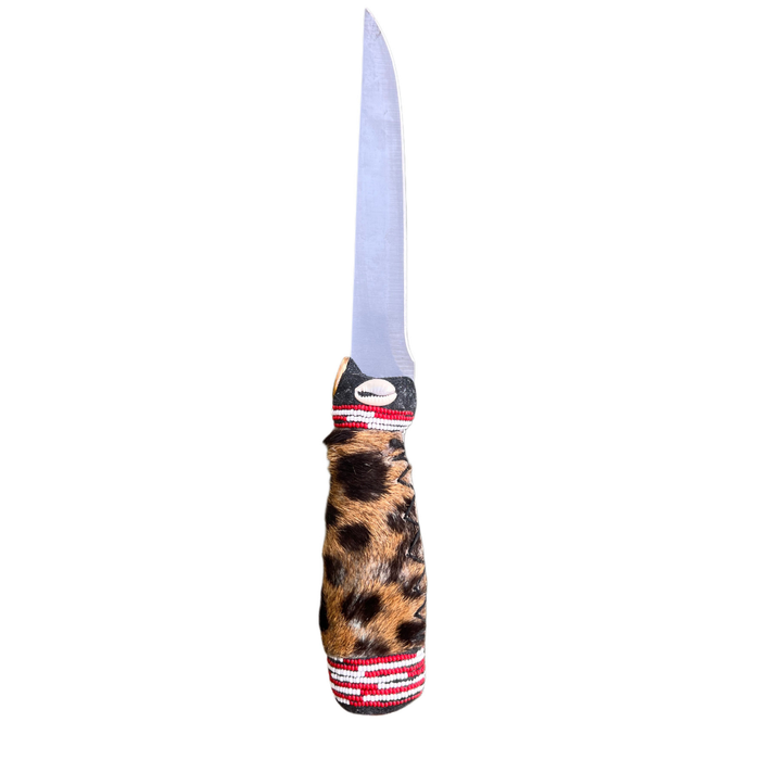 Pinaldo Cuchillo para Shango – De Piel, Diseño 1 (Knife with Leather for Shango – Design 1)