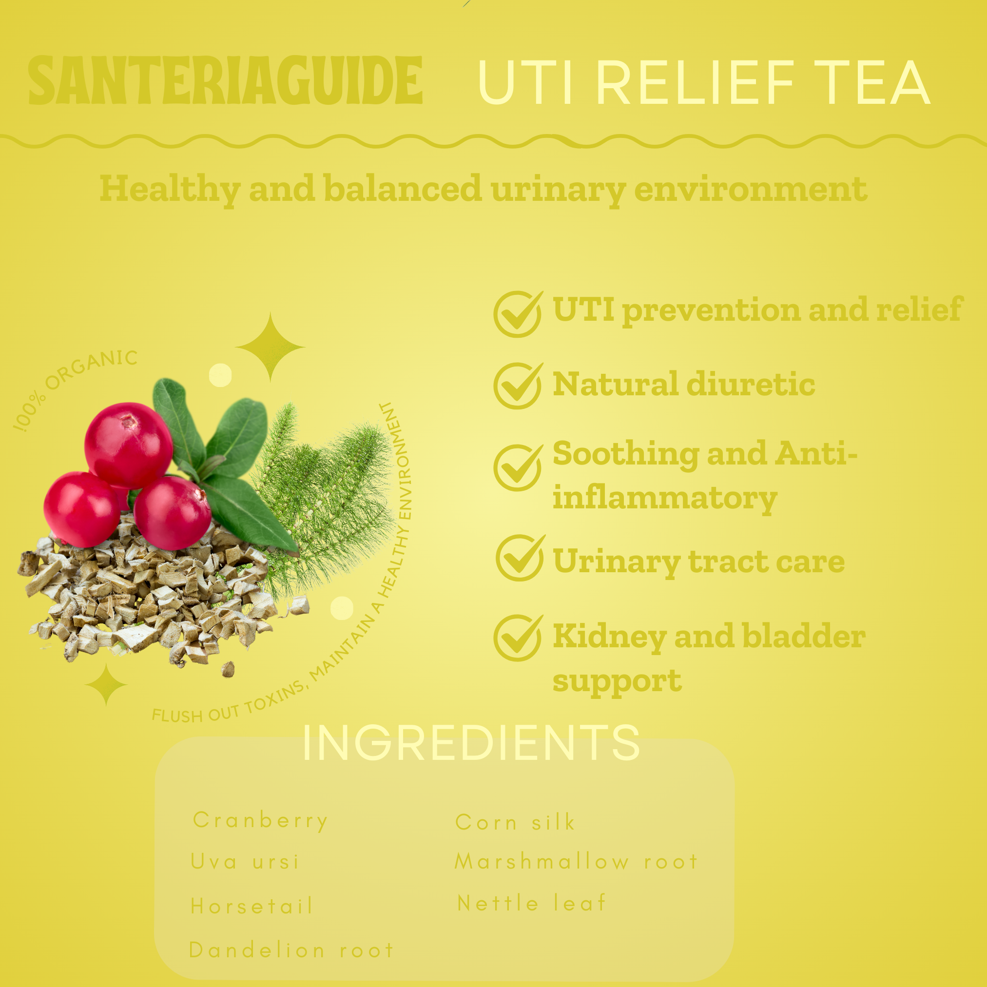 SanteriaGuide UTI Relief Tea Blend - SanteriaGuide