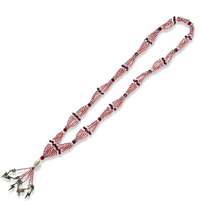 Shangó Gala Necklace – Cowrie with Turtle or Lightning Charms