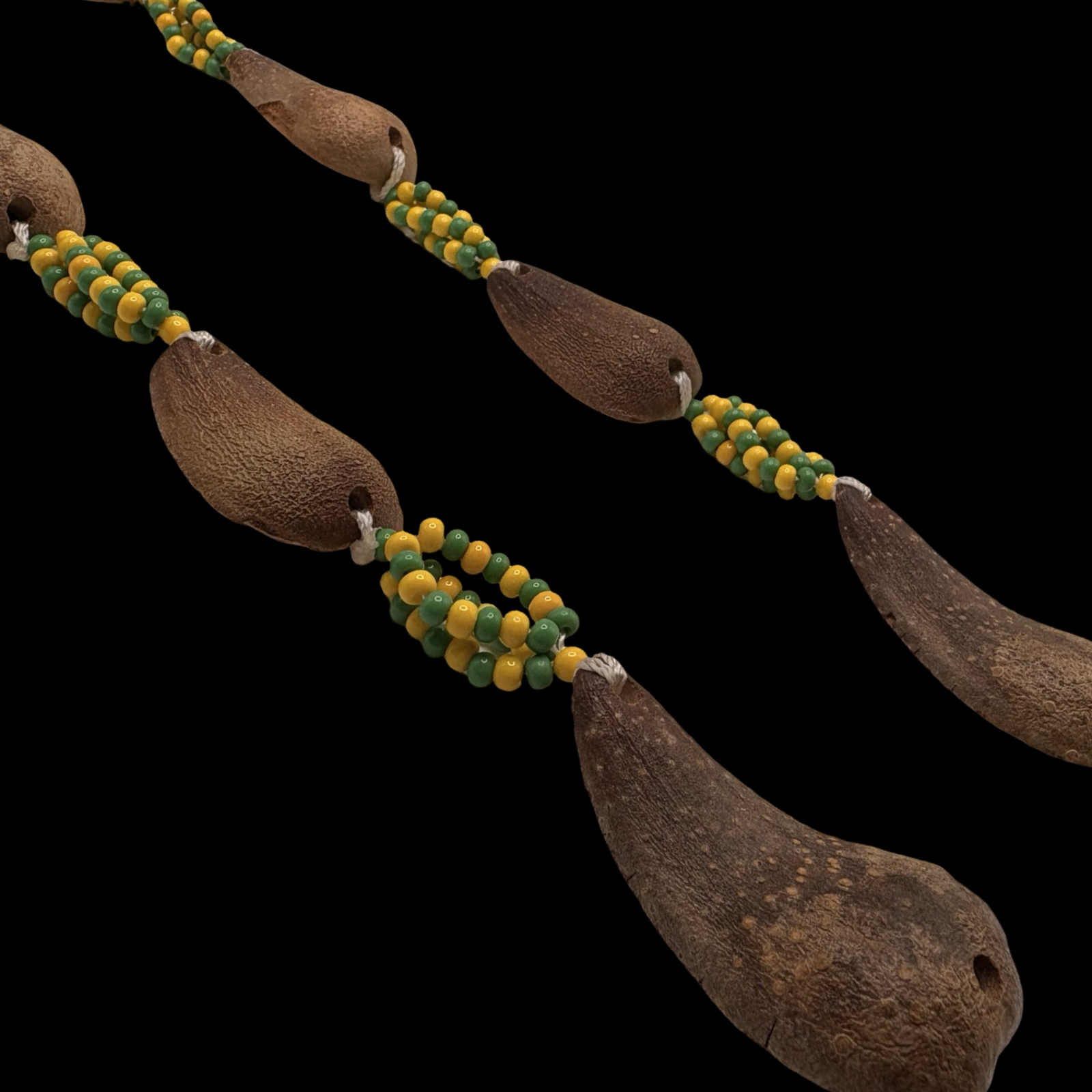 Ekueles de Ifá con coral rojo y cuentas de cristal (opele) (Divination Beads of Ifá Orunmila Orula)