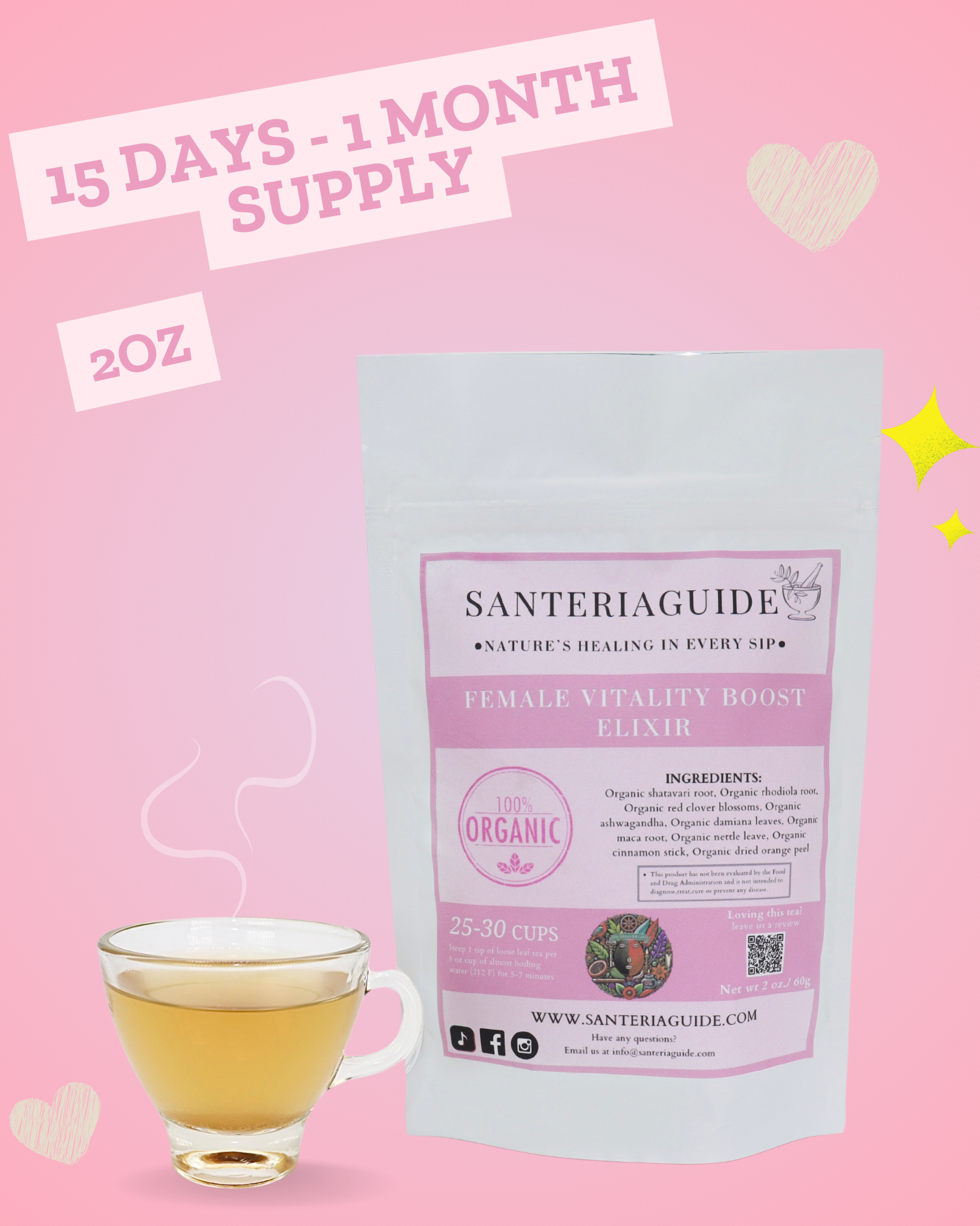 SanteriaGuide Enhanced Female Vitality Boost Elixir Tea