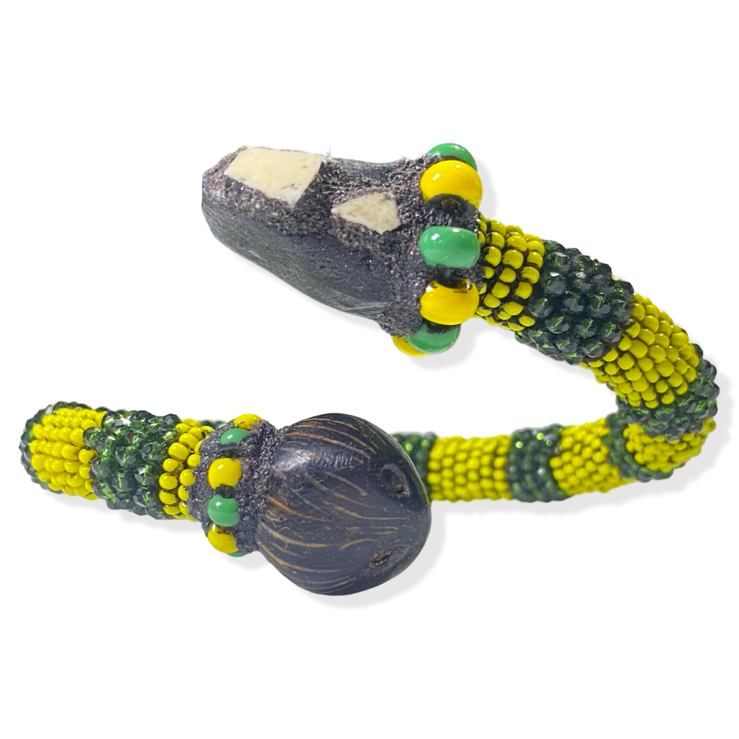  Handcrafted Ilde bracelets representing Yemayá, Eleguá, Oshún, Orula, and Obatalá.