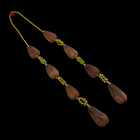 Ekueles de Ifá con coral rojo y cuentas de cristal (opele) (Divination Beads of Ifá Orunmila Orula)