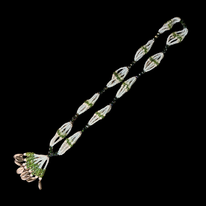Obatala Alaguema  Gala Necklace – Handmade with Beads & Cowrie Shells