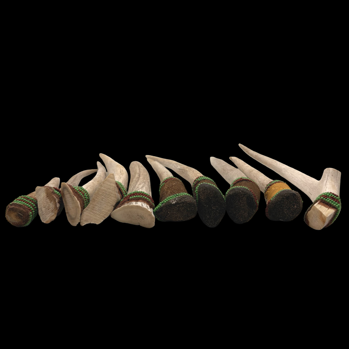 Authentic Ifá Irofa – Ritual Tools for Orunmila (green and brown)
