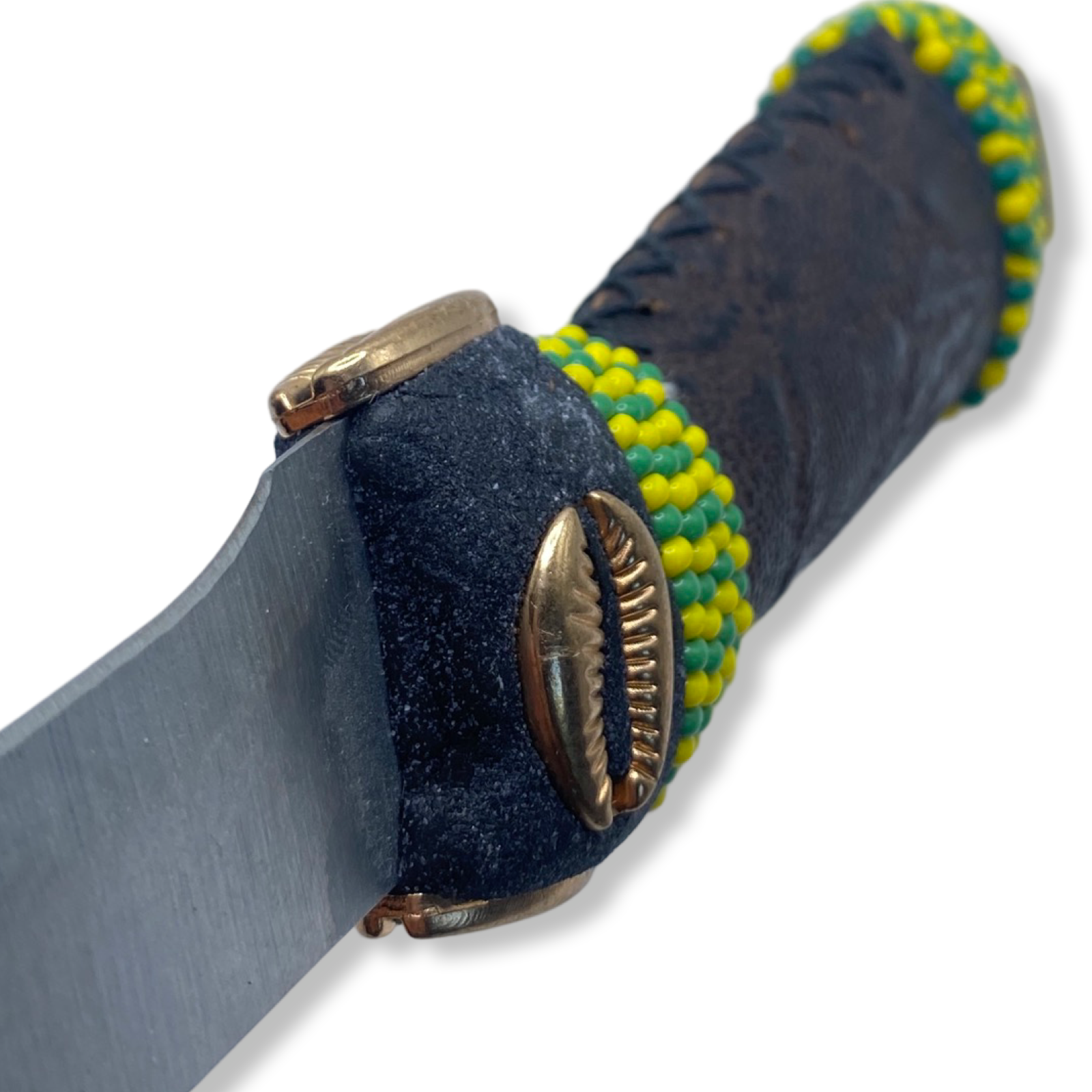 Cuchillo para Babalawo Santero Oba Oriate Orunmila - Con Piel - Diseño 1