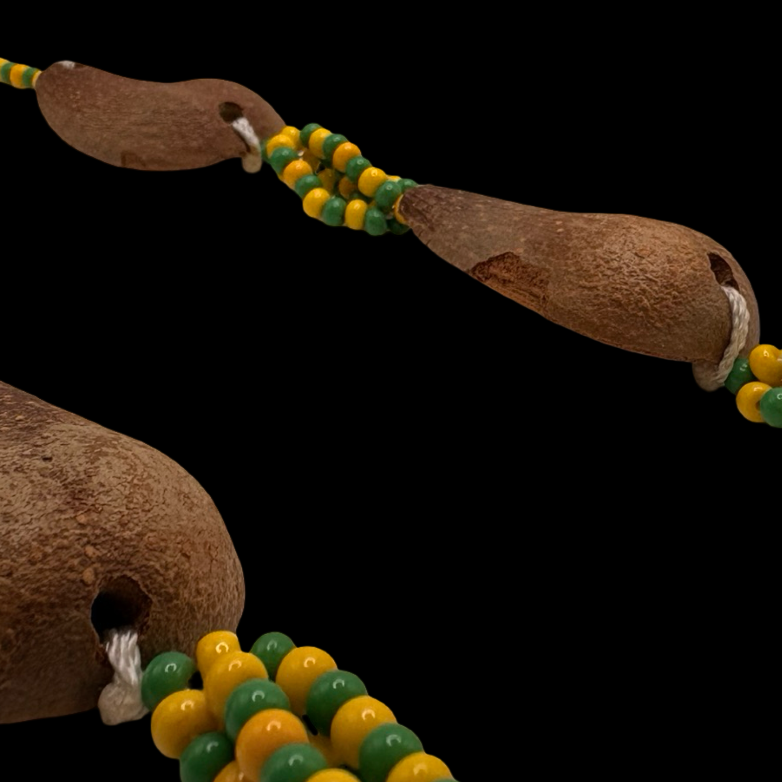 Ekueles de Ifá con coral rojo y cuentas de cristal (opele) (Divination Beads of Ifá Orunmila Orula)