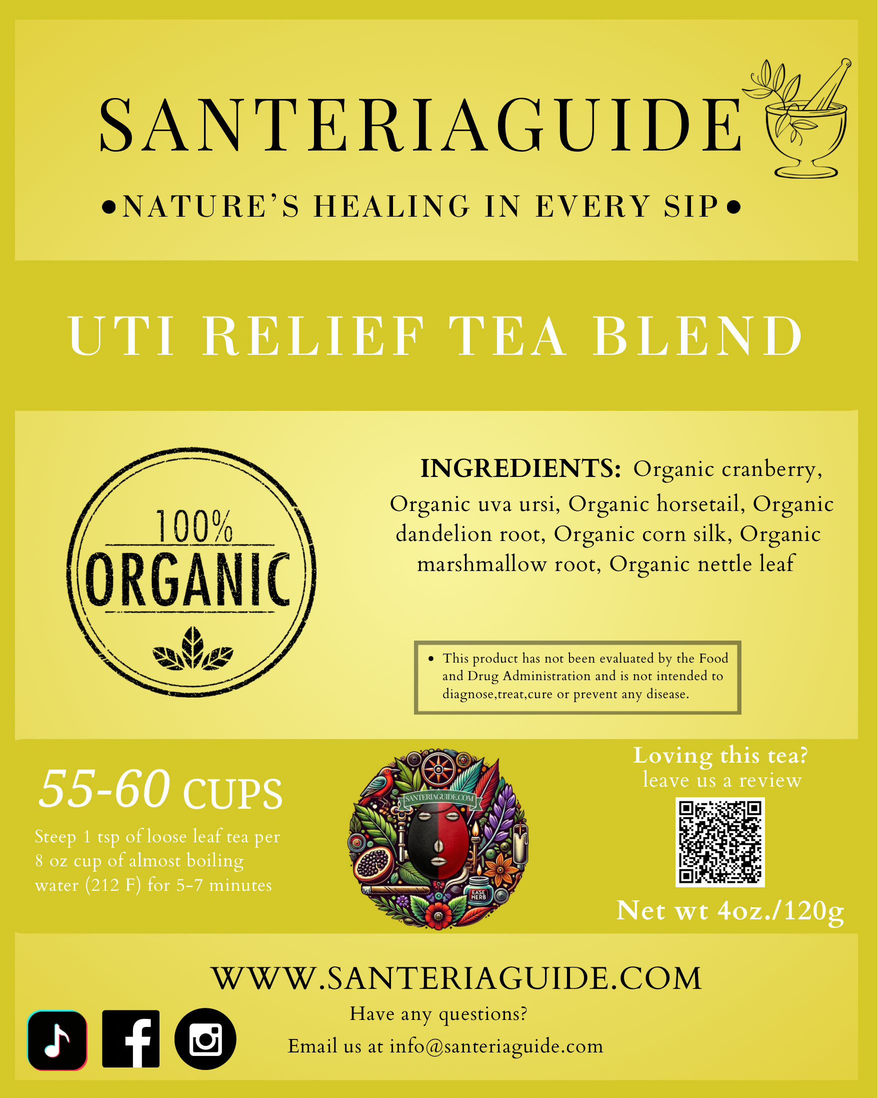 SanteriaGuide UTI Relief Tea Blend - SanteriaGuide