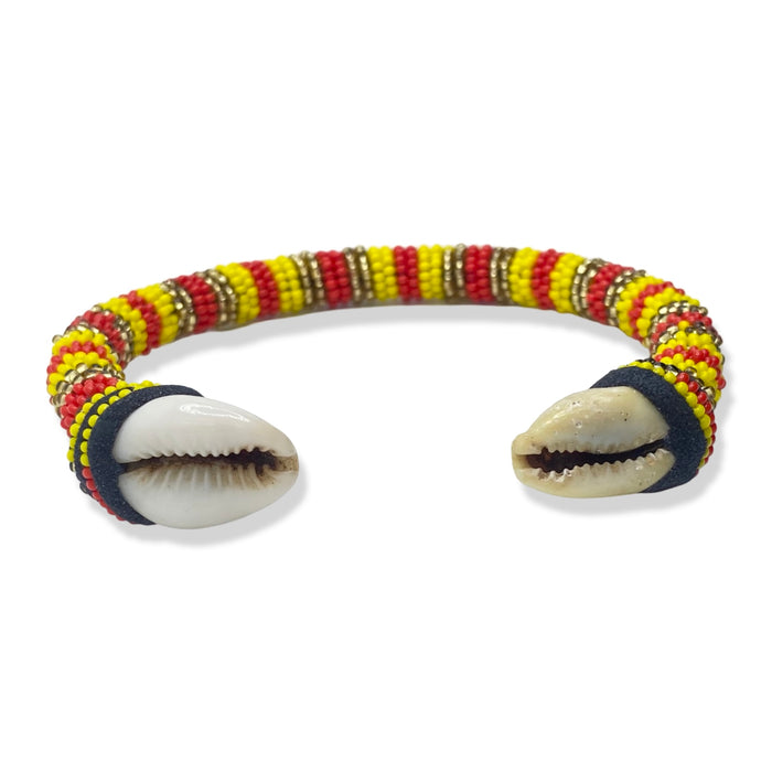 Oshún Ibu Añá Ilde Bracelet – Beaded with Cowrie Shells