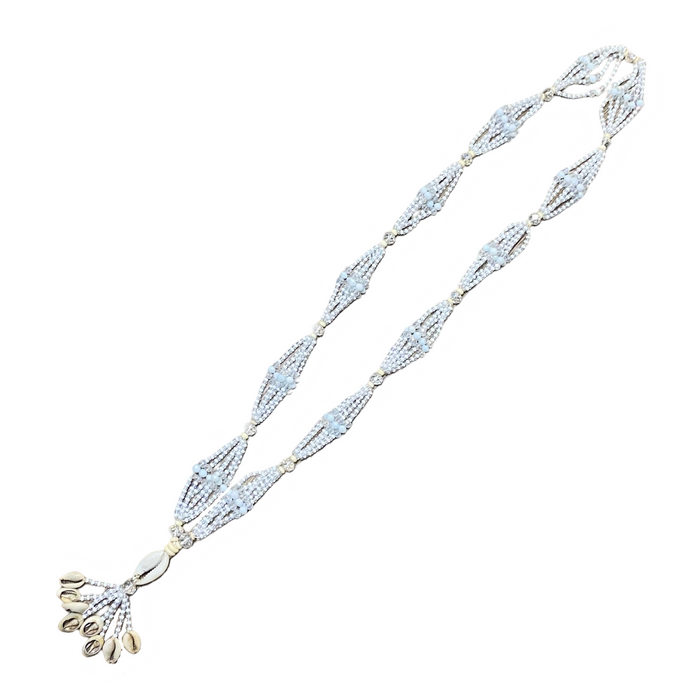 Obatalá Gala Necklace with Ilde – Handmade with Sacred Beads