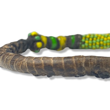 Handmade Ilde de Orunmila Bracelet - Ikin & Crocodile Yoruba Santeria Orisha - SanteriaGuide