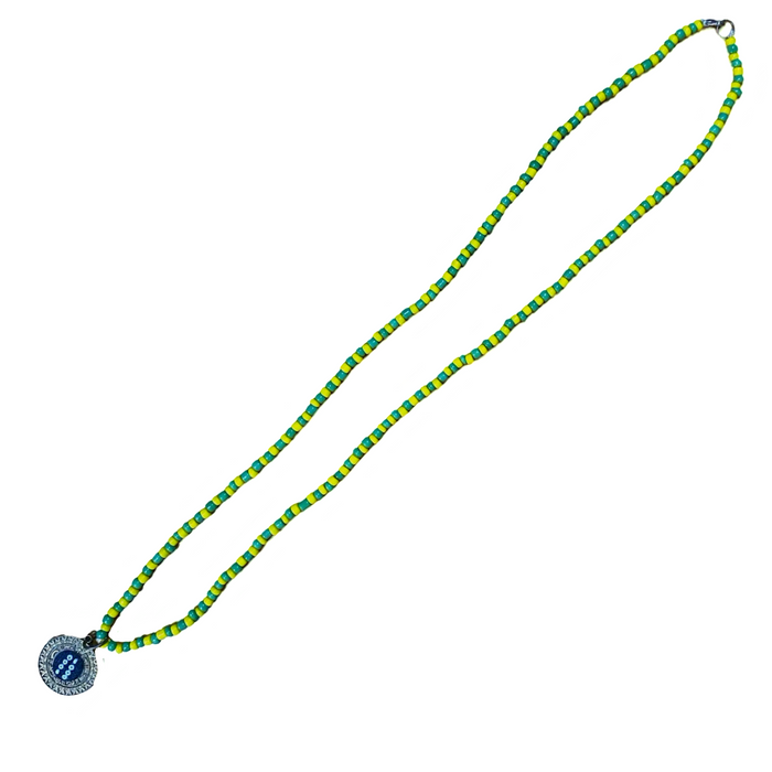 Handmade Tablerito de Orula Pendant – Yoruba Santería Orisha Necklace Charm