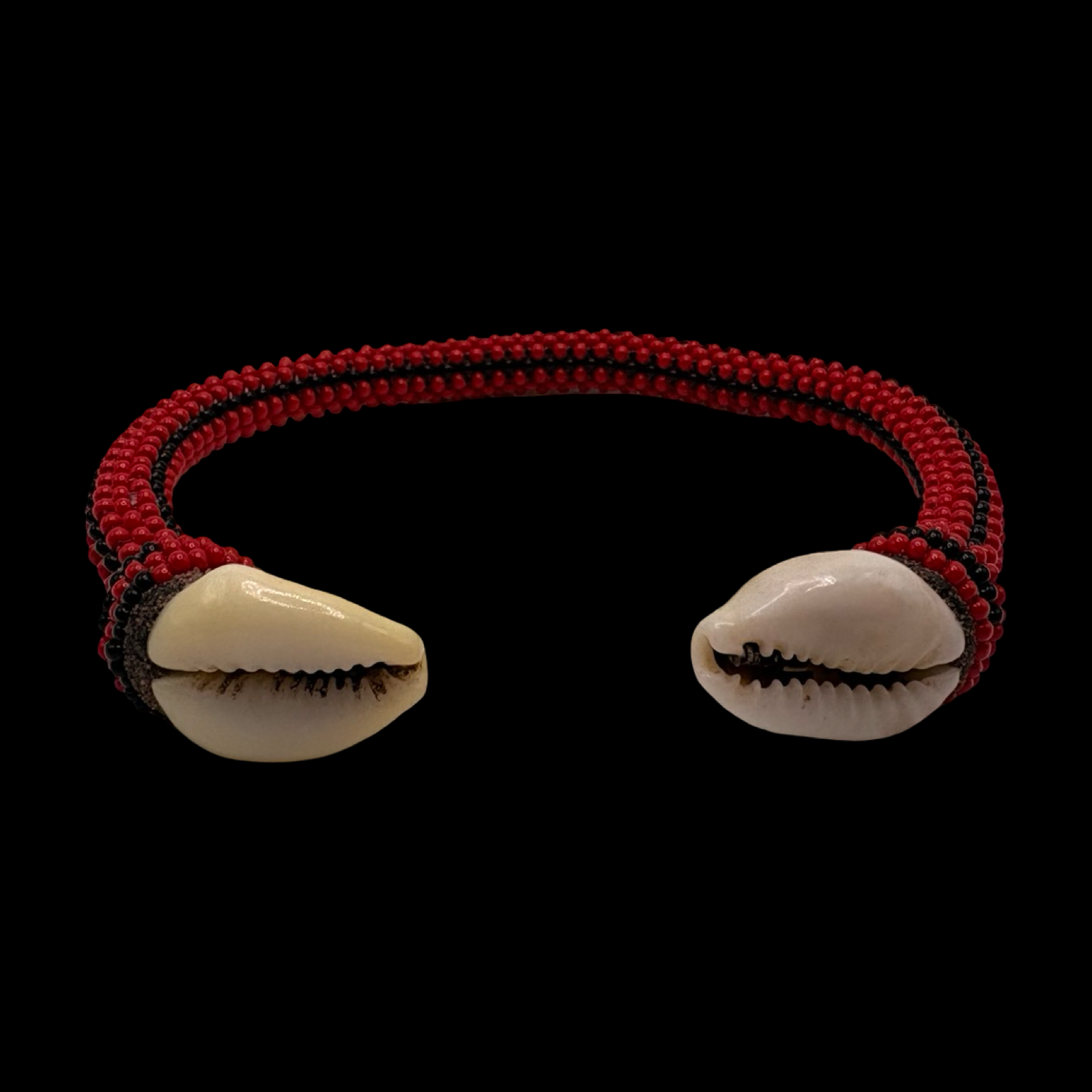 Pulsera Hecha a Mano Ilde de Eleguá Laroyé - Conchas de Cauri o Diseño de Cara Yoruba Santería Orisha